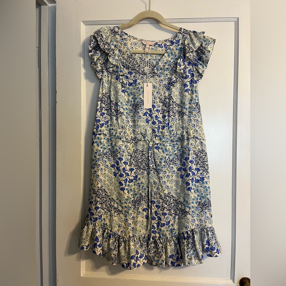 Rebecca Taylor Ava Floral V-Neck Dress